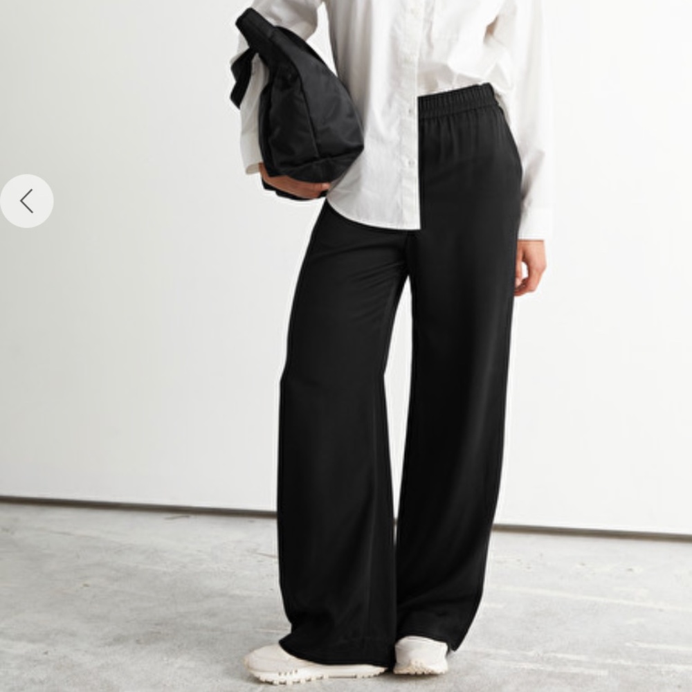 & Other Stories Linen Wide Leg Pants